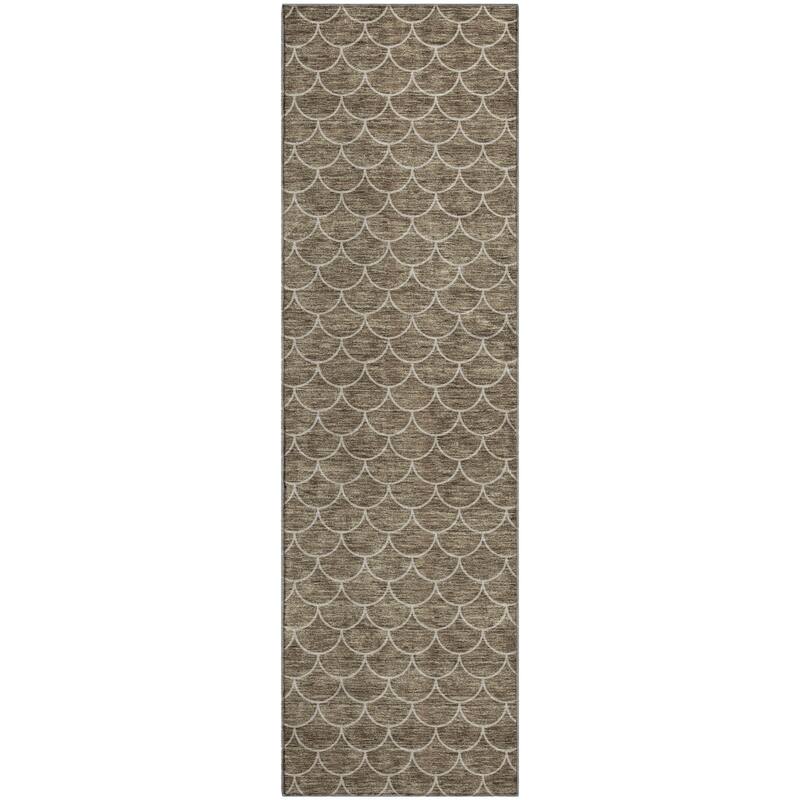 Premium Washable Super Soft Geo Scallops Mayfield Rug