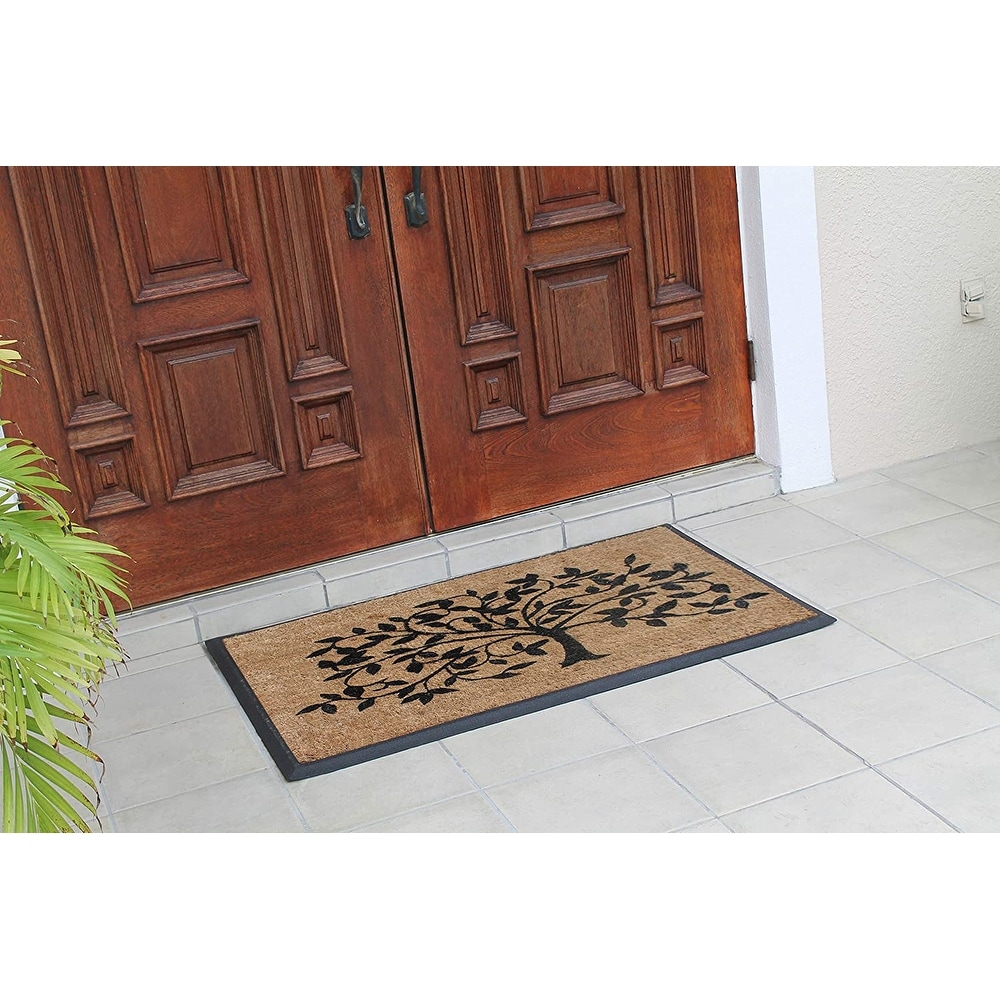 A1HC Natural Coir & Rubber Door Mat, 30x48, Thick Durable Doormats for Outdoor  Entrance - On Sale - Bed Bath & Beyond - 11391440