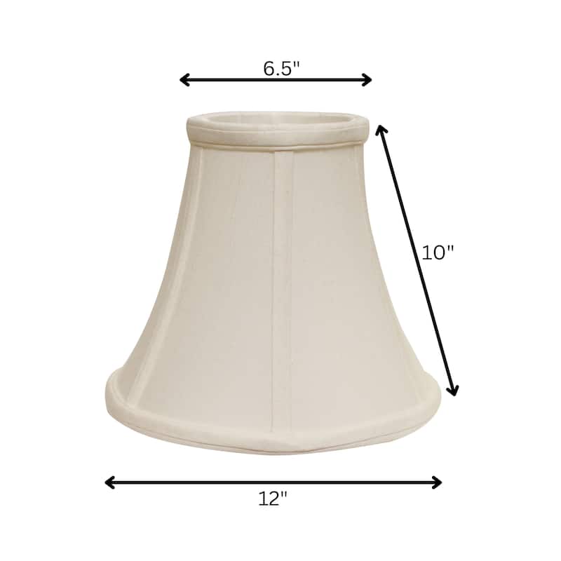 Bell Softback Lampshade with Washer Fitter, White