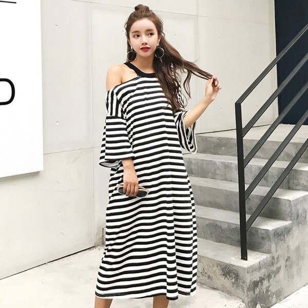 strapless t shirt dress