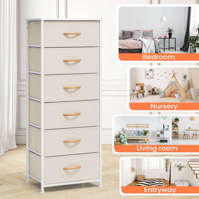 Pellebant 6 Drawers Vertical Storage Tower