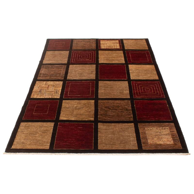 ECARPETGALLERY Hand-knotted Finest Peshawar Ziegler Red Wool Rug - 6'0 x 9'0