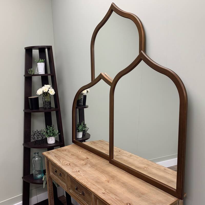 Mifflin Framed Vanity Mirror - Teardrop Cathedral - 24.4x32.4