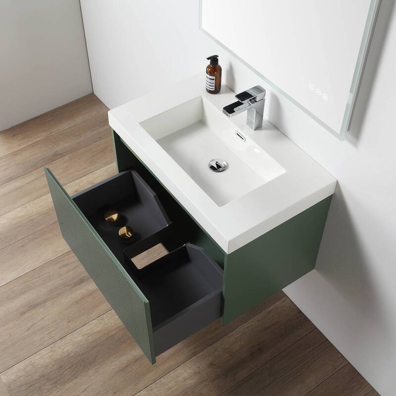 Floating Bathroom Vanity with Sink, Wall Mounted Vanity