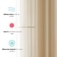 preview thumbnail 78 of 117, HLC.me 2 Piece Semi Sheer Voile Window Curtain Drapes Grommet Top Panels Bedroom, Living Room - Set of 2 panels