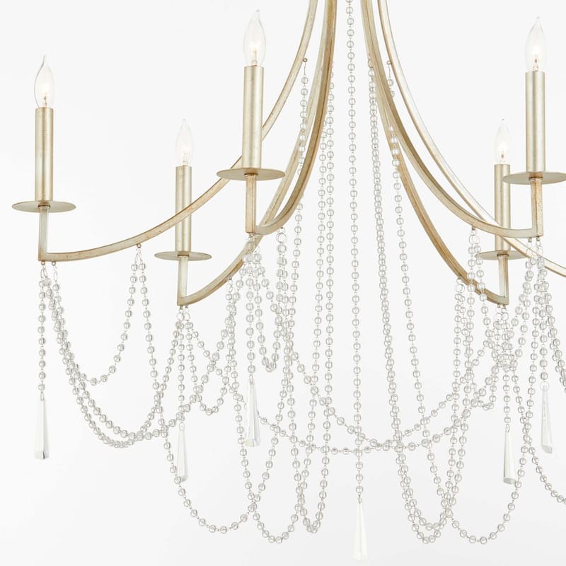 Quorum International 628-6 Malin 6 Light 32" Wide Crystal Empire