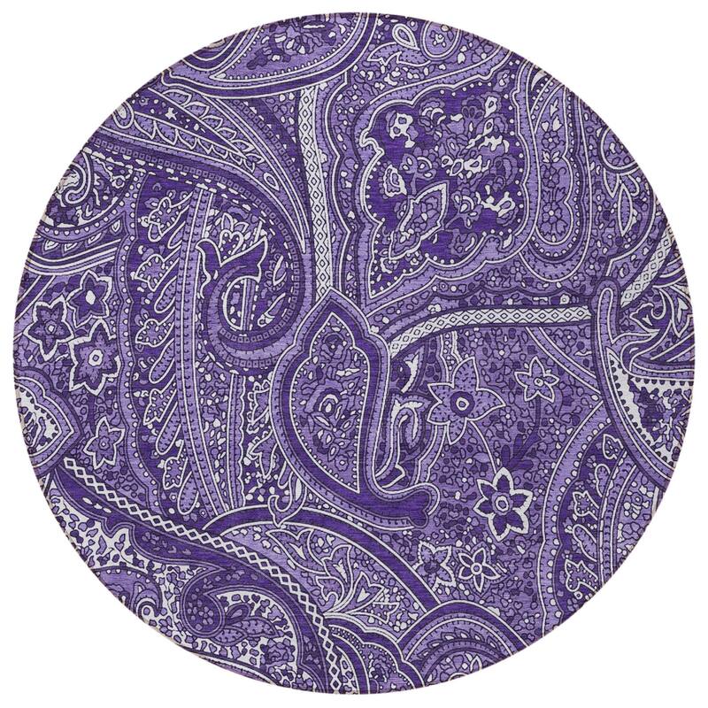 HomeRoots Paisley Traditional Rectangle Outdoor Rug