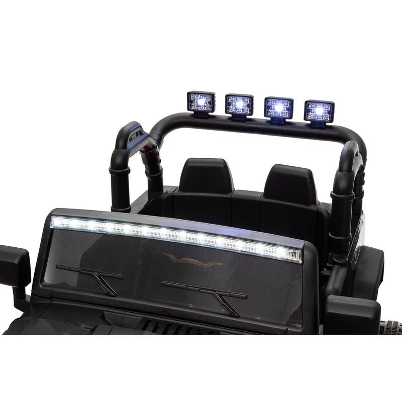 Children's Ride-On Truck 24V Ride-On Car with LED Lights, Electric Car Toddler Vehicle with Bluetooth