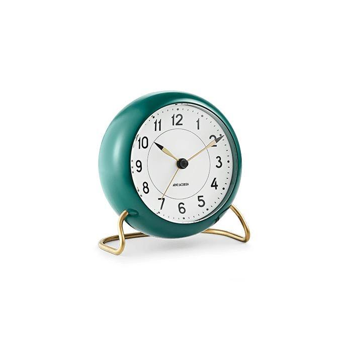 Arne Jacobsen Station Table Clock, Ø: 4.3"