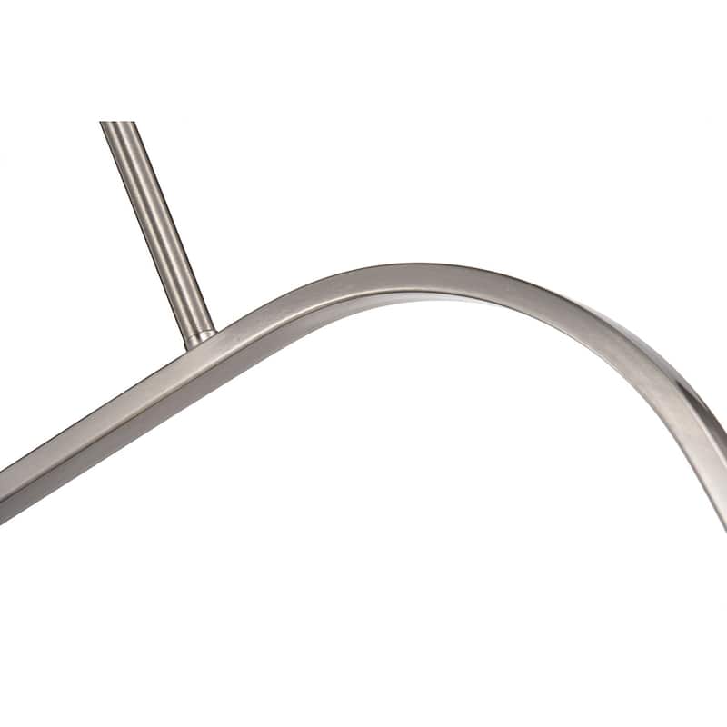 Brushed Nickel and Wood 4-Light Linear Island Lighting with Seedy Glass - Brushed Nickel and Wood
