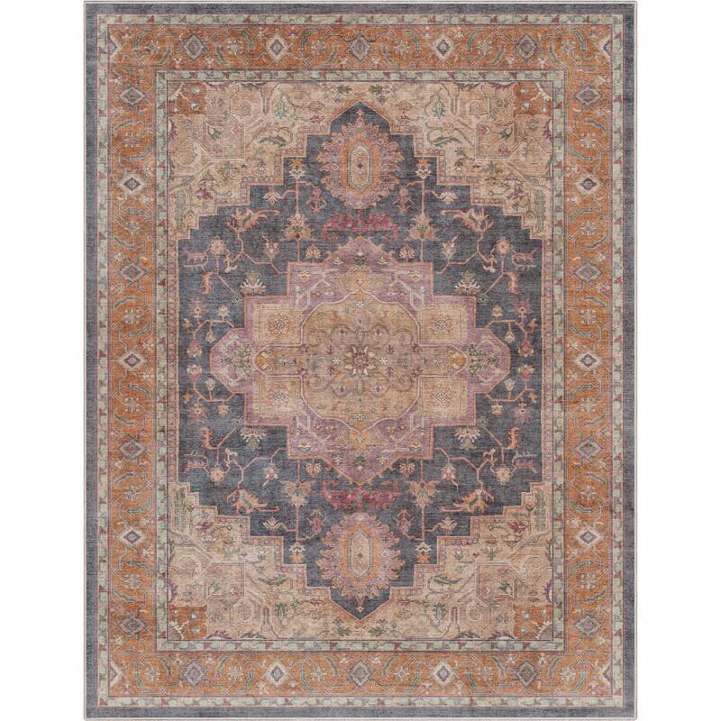 Well Woven Apollo Paris Persian Oriental Machine Washable Area Rug - 9' 10" x 13' - Multi - Rectangle