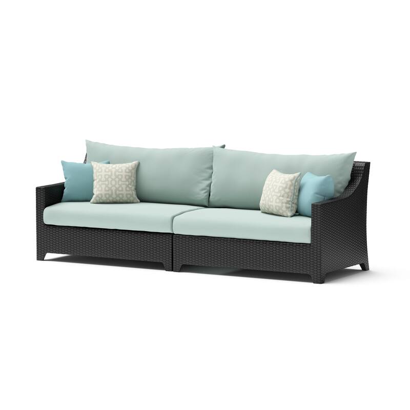Deco 8 Piece Sunbrella Outdoor Patio Motion Fire Set with Table