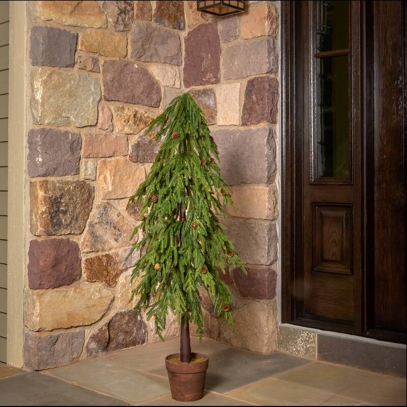 48" Uv Potted Soft Touch Norfolk Pine Tree