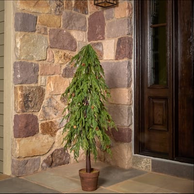 48" Uv Potted Soft Touch Norfolk Pine Tree