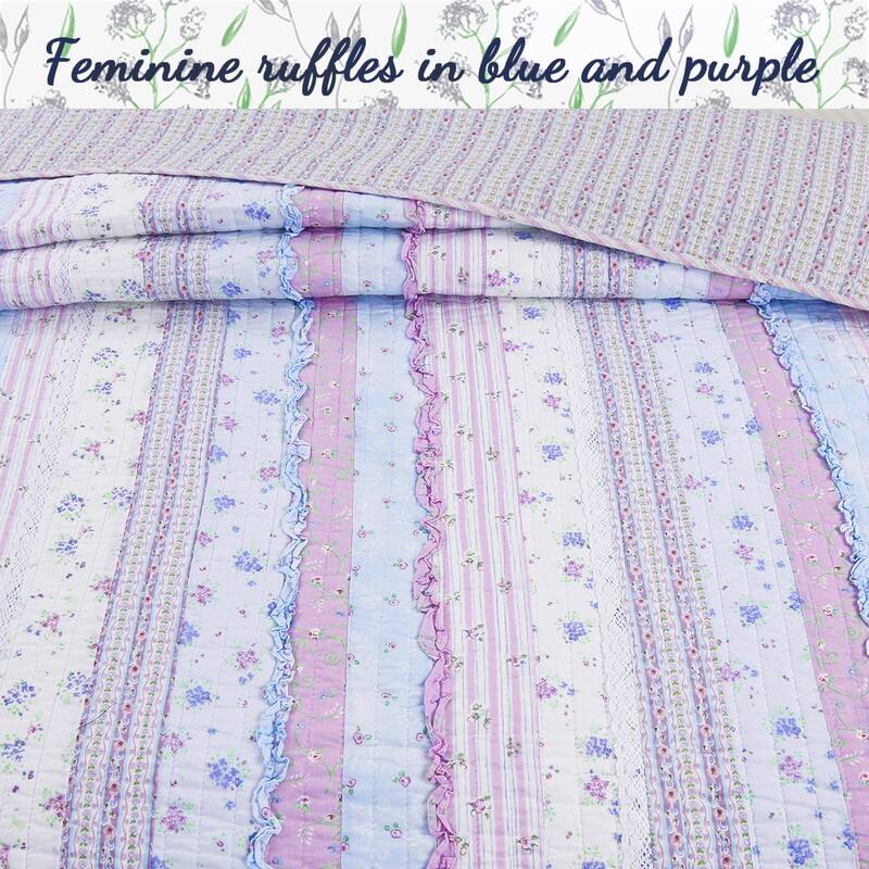 Porch & Den Gwinnett Chic Lace Quilt Bedding Set