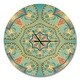 preview thumbnail 2 of 8, Designart 'Mandala Pinapple Ornament' Oversized Vintage Wall CLock