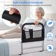 preview thumbnail 6 of 8, Gymax Bed Rails for Elderly Adults Height Adjustable Bed Assist Safety - Black & Sliver