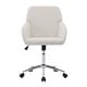 preview thumbnail 13 of 60, Velvet Home Office Chair, Ergonomic Swivel Study Desk Chair, Upholstered Vanity Chair with Backrest Seat and Metal Base