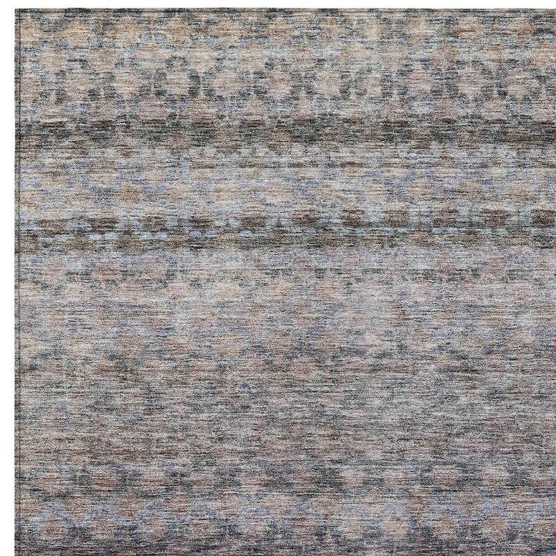 HomeRoots Striped Transitional Rectangle Outdoor Rug