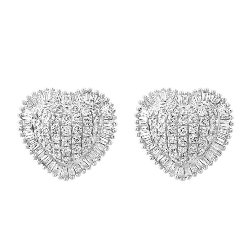 EFFY 14K White Gold Diamond Earrings