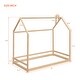 preview thumbnail 12 of 10, Twin Size Wooden House Bed with Playhouse Design , Sturdy Pine Frame for Comfortable Sleep and Imaginative Play