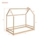 preview thumbnail 47 of 45, Twin Solid Wood Bed with House Design & Guardrails - Safe & Fun