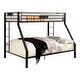 preview thumbnail 6 of 4, Tic Contemporary Black Metal 2-Tier Bunk Bed by Furniture of America