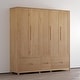 preview thumbnail 3 of 6, Nest 5D Solid Wood Wardrobe