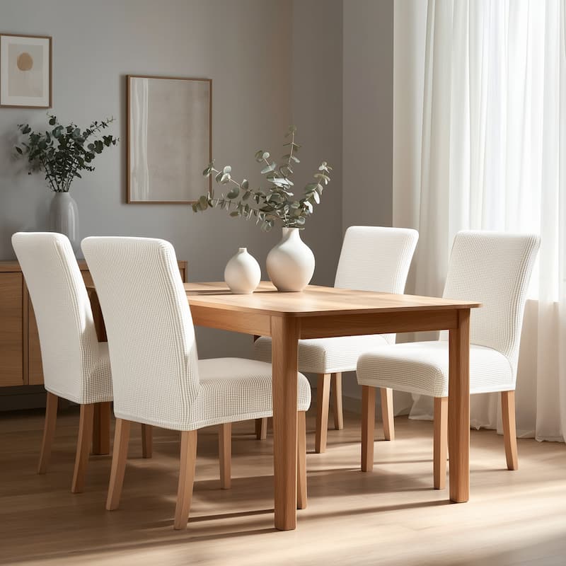 Deconovo Universal Soft Stretch Chair Slipcovers Set of 6