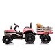 preview thumbnail 15 of 98, Kids 12V Electric Ride-On Tractor with Trailer, Parental Remote, 3-Speed Modes, Music & LED Lights, for Ages 3-6