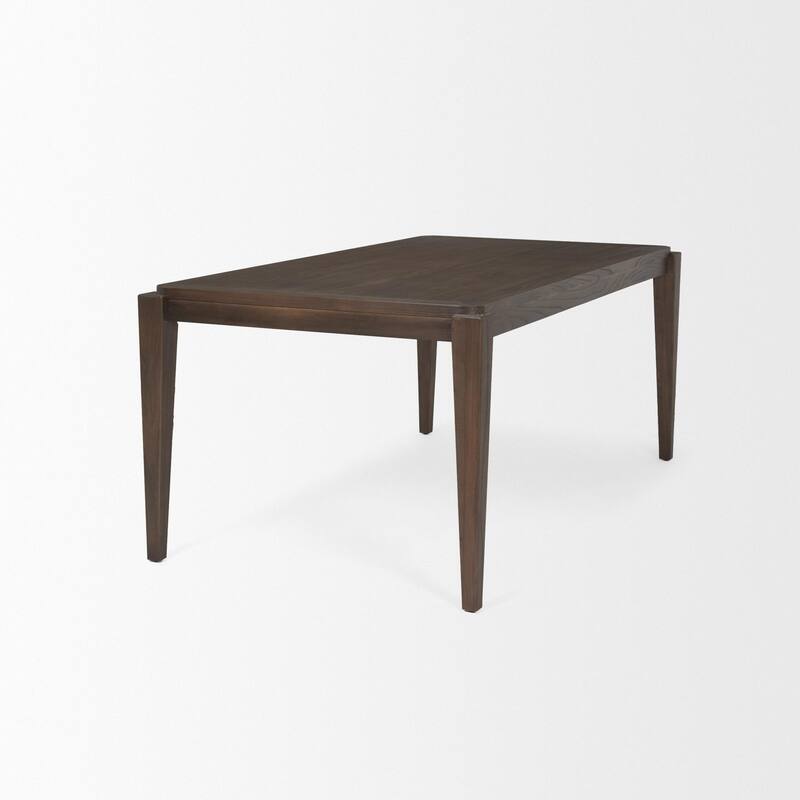 Teva Dark Brown Wood Rectangular 72" Dining Table - 72.0L x 39.0W x 30.0H