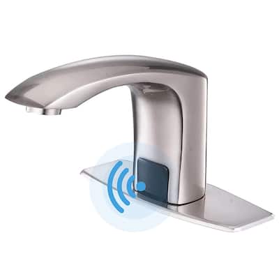 Touchless Bathroom Sink Faucet Automatic Sensor Single Hole Modern Bathroom Vanity Basin Faucets Smart Mixer Taps With Valve