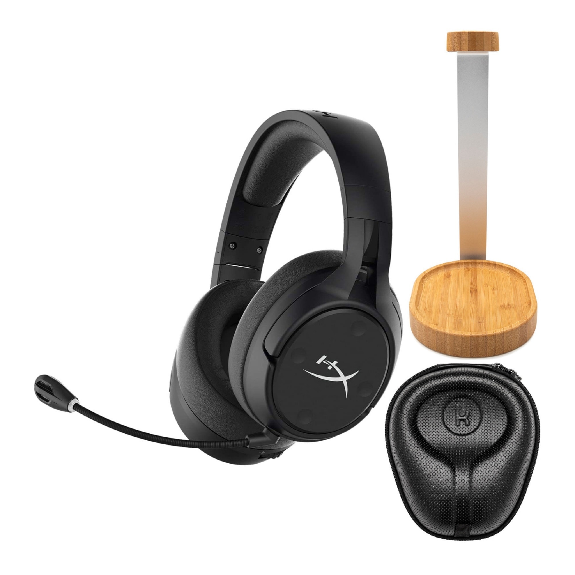 HyperX Cloud Flight S Wireless Gaming Headset w/ Stand & Case(Renewed)