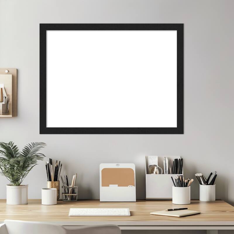 Amanti Art Grace Brushed Gold Narrow Framed Dry Erase Magnetic Board