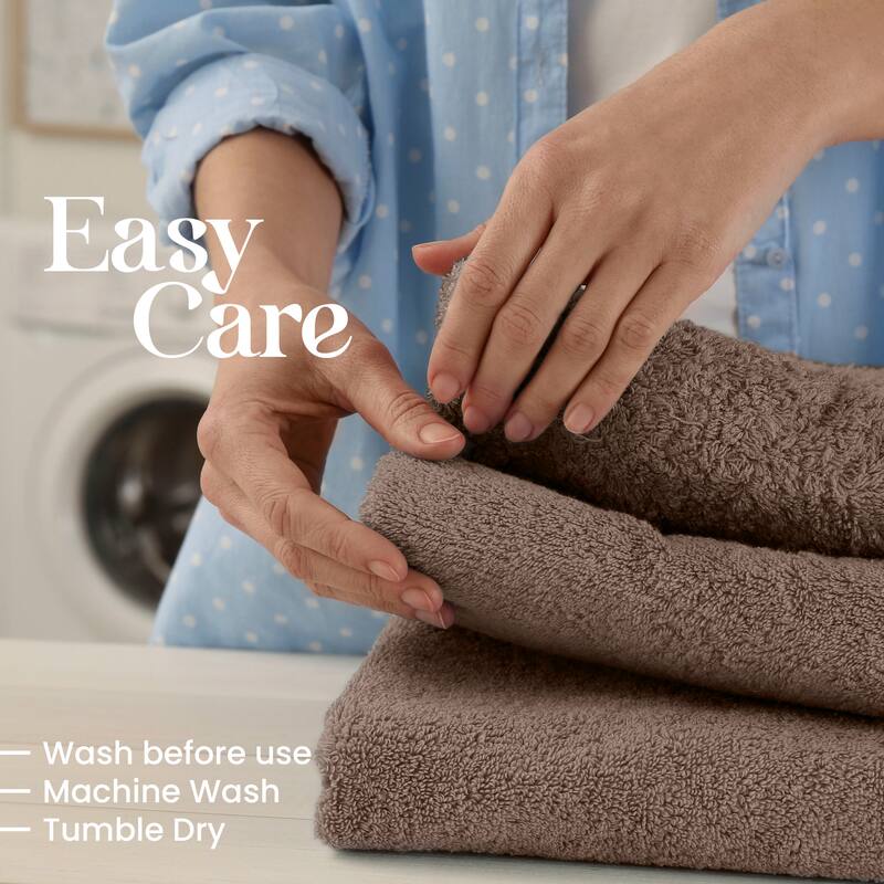 Utica 6-Piece Towel Set 100% Cotton Highly Absorbent & Soft