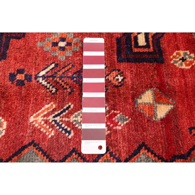 ECARPETGALLERY Hand-knotted Melis Vintage Red Wool Rug - 5'0 x 7'7