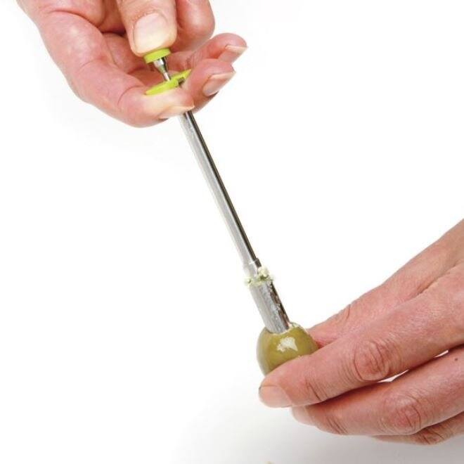 Norpro Stainless Steel Olive Stuffer - Appetizer Cocktail Stuffed Filler Plunger