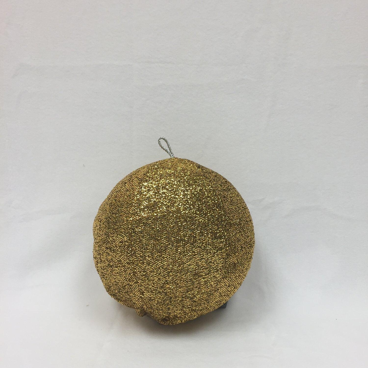 Shop 8 Sparkly Gold Inflatable Tinsel Ball Commercial Christmas