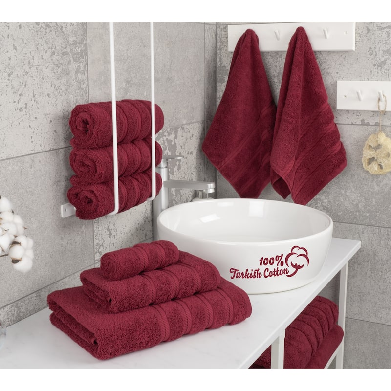 American Soft Linen 6 Piece Turkish Cotton Bath Towel Set