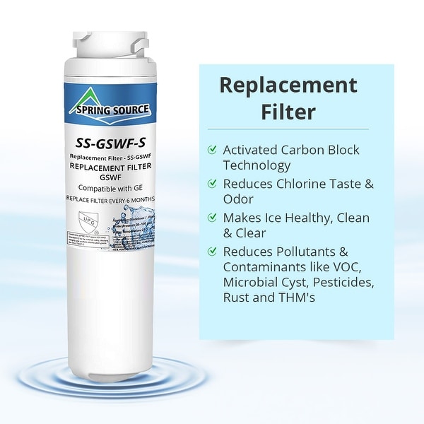 GE GSWF-2 Refrigerator Water Filter 2-Pack