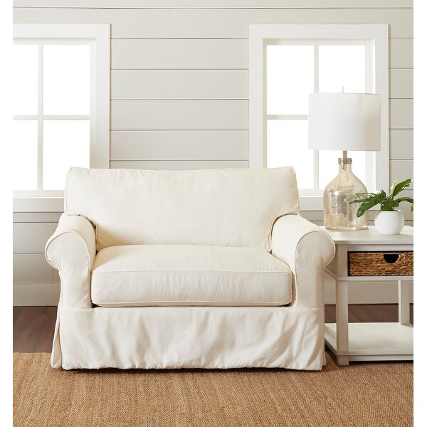Slipcovered sales accent chairs