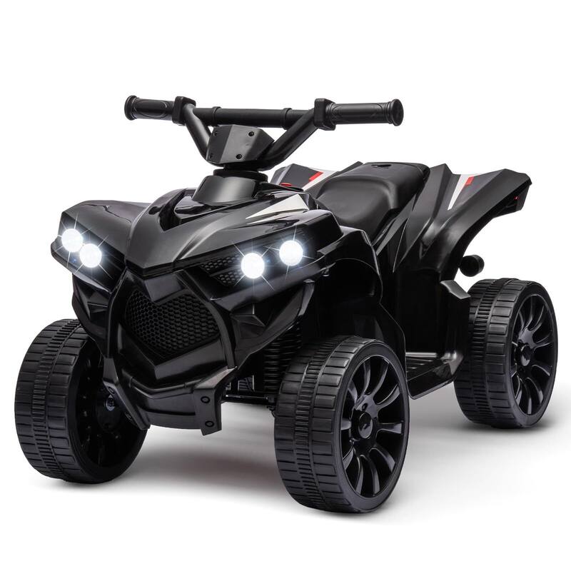 6V Kids ATV, 4 Wheeler Quad Electric Vehicles - Black