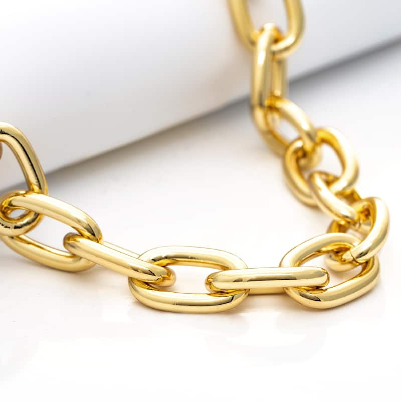Polished Statement Chain Necklace