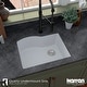 preview thumbnail 13 of 58, Karran Undermount Quartz 24 in. Single Bowl Kitchen Sink Kit