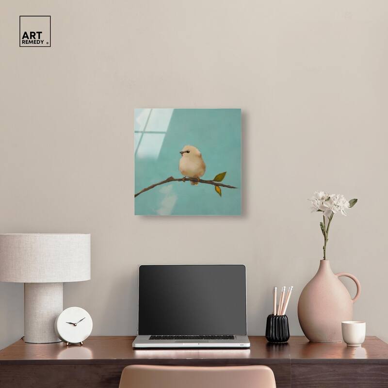 Azure Avian Acrylic by Art Remedy, Ready to Hang