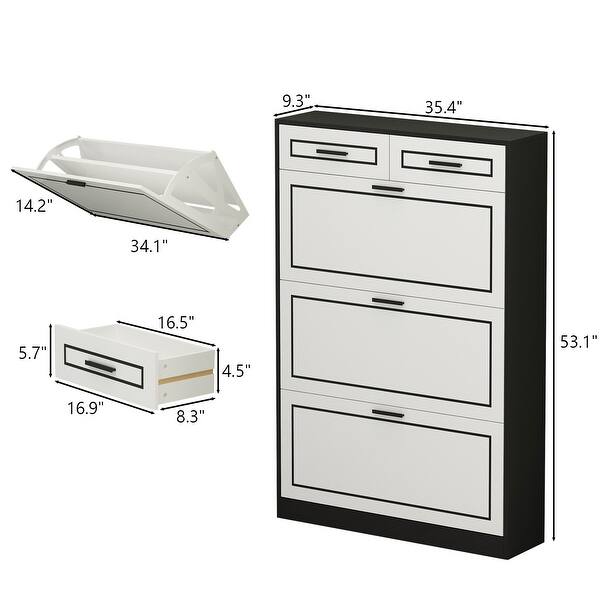 Flip Drawer Shoe Cabinetnull