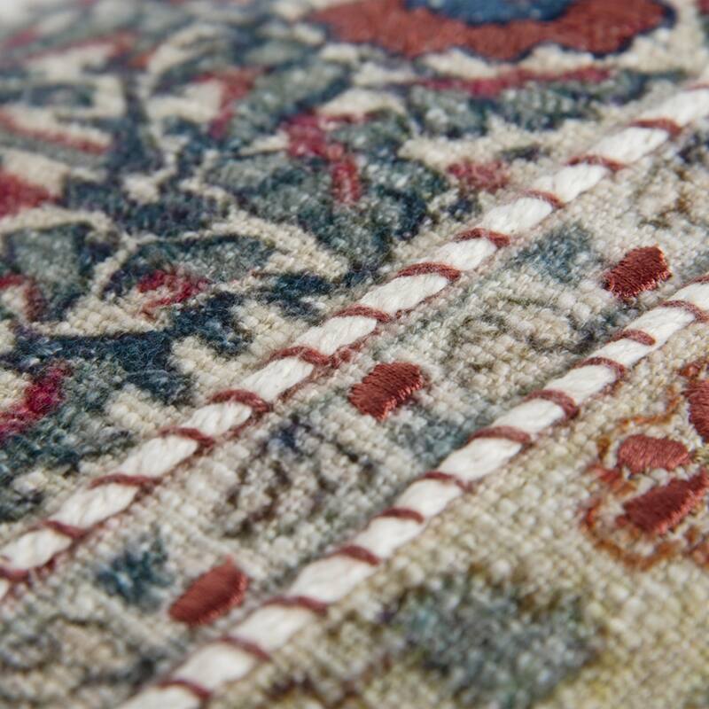 Color Rug Pattern Cotton Pillow Cover