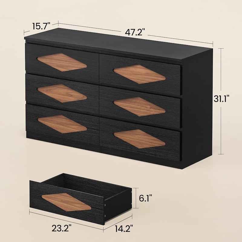 Dresser for Bedroom Chest of Deep Drawers Storage Dressers Organizer