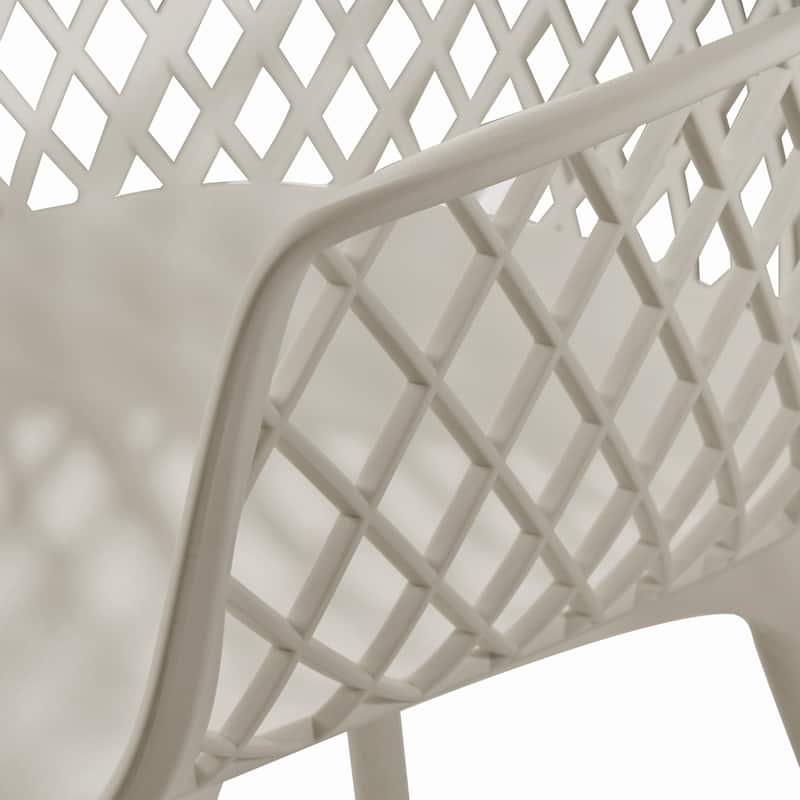 Poppy Outdoor Modern Dining Chair (Set of 4) by Christopher Knight Home