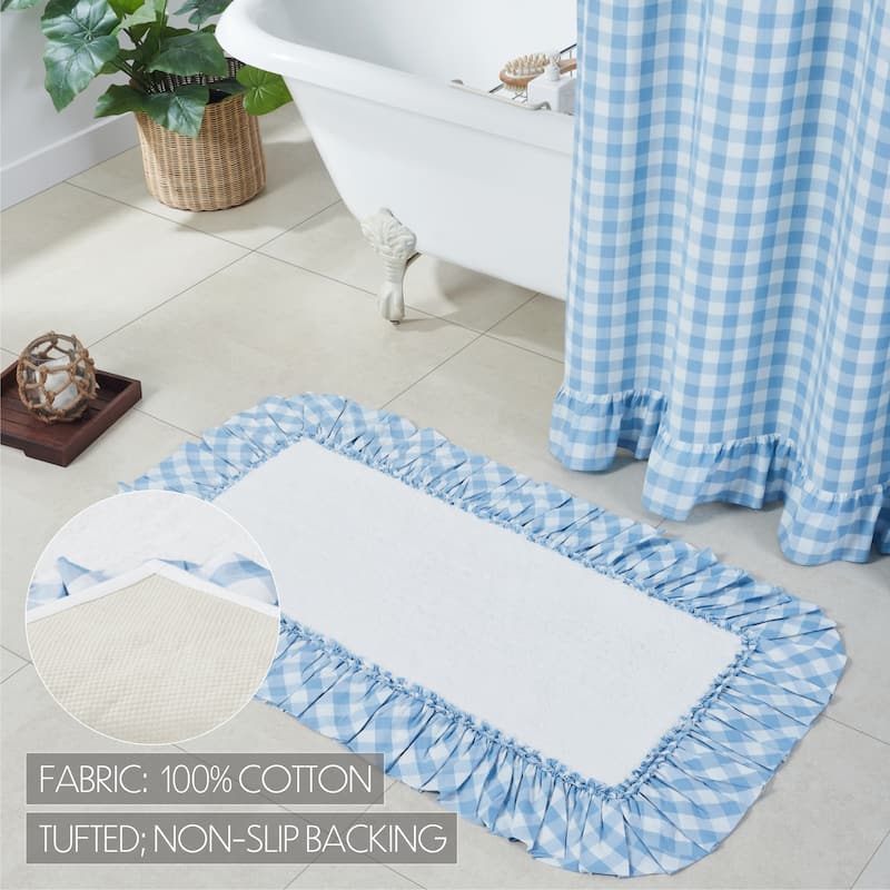 Annie Buffalo Blue Check Bathmat 27x48
